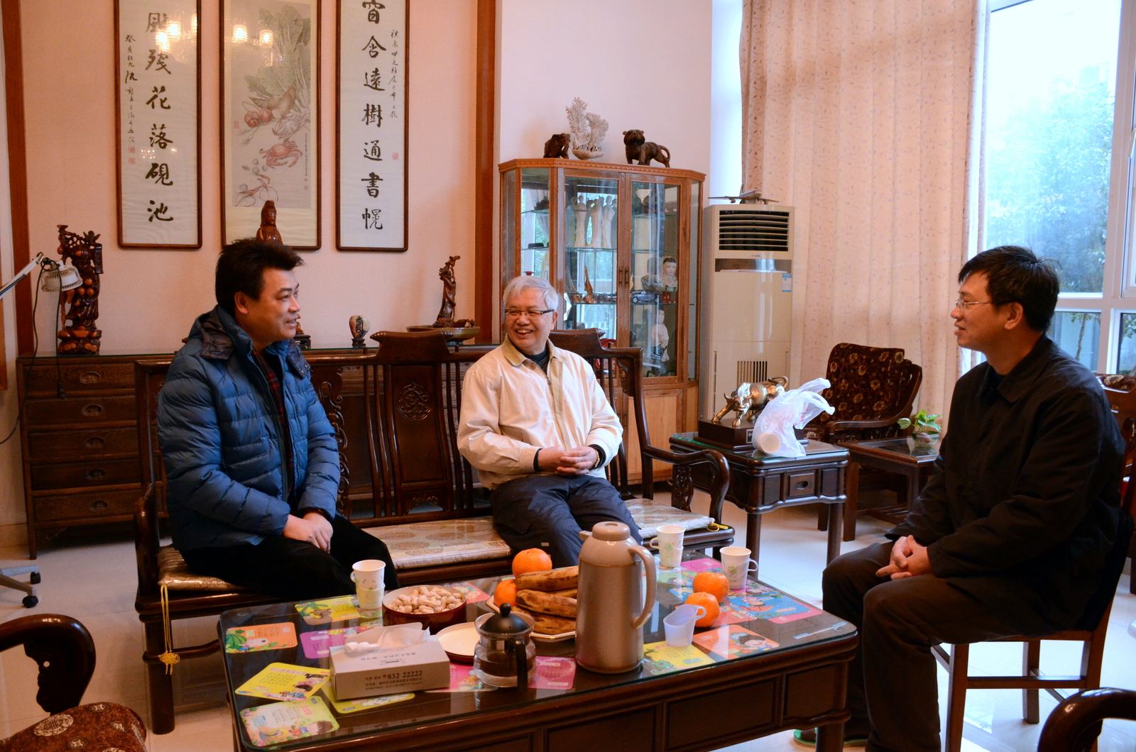 马国防书记走访原校长樊祺泉